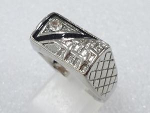 クリスタル　エナメル　指輪(21号)